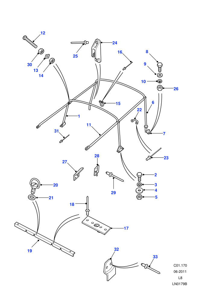 Hoodsticks (110&nbsp;Wheelbase,130&nbsp;Wheelbase,Crew Cab HCPU,High Capacity Pick Up)((V)FROM7A000001)