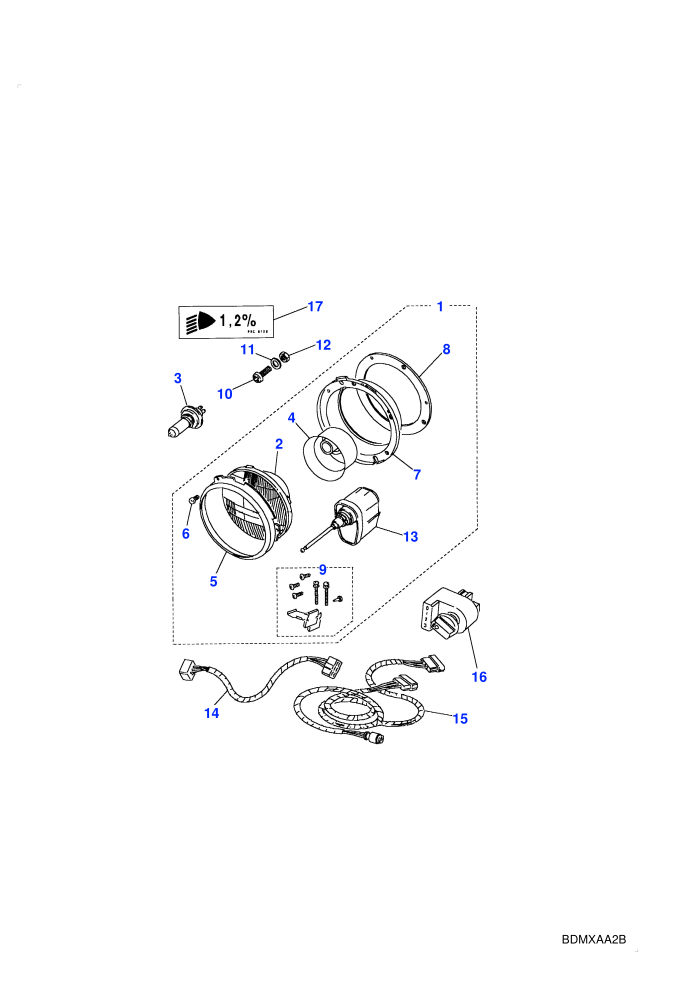 Headlamps (LHD,With Manual Headlamp Levelling)((V)FROMKA624755)