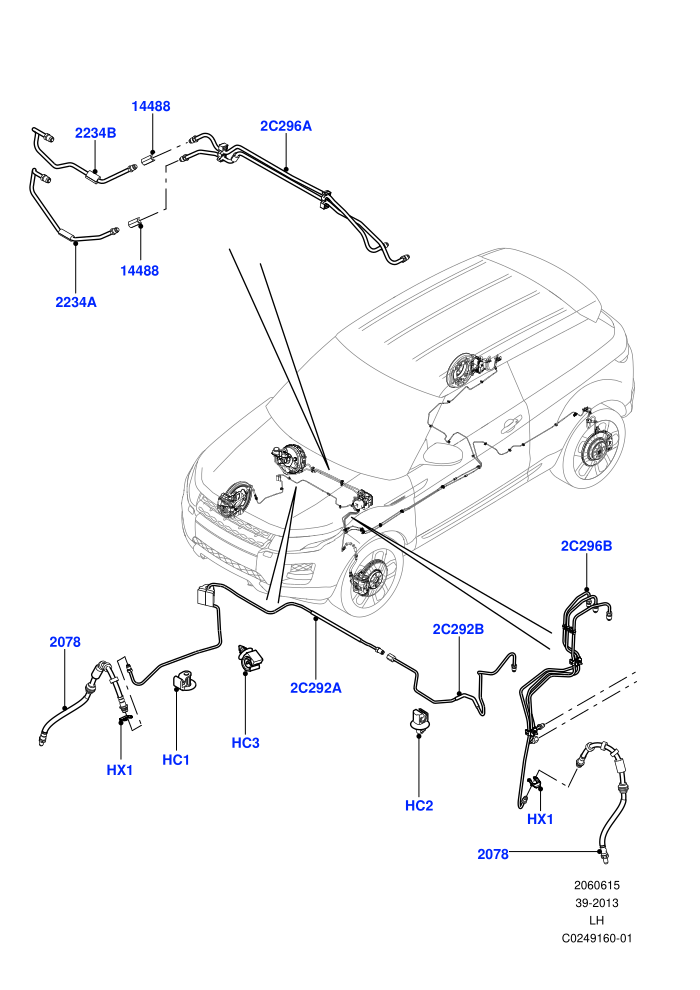 Front Brake Pipes (Halewood (UK),RHD)((V)FROMEH000001)