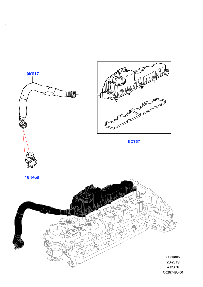 Emission Control - Crankcase (3.0L AJ20D6 Diesel High)((V)FROMLA000001)