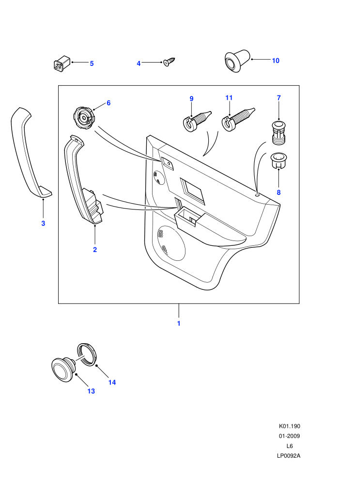 Rear Side Door Casing (5 Door Station Wagon)((V)FROM4A000001)