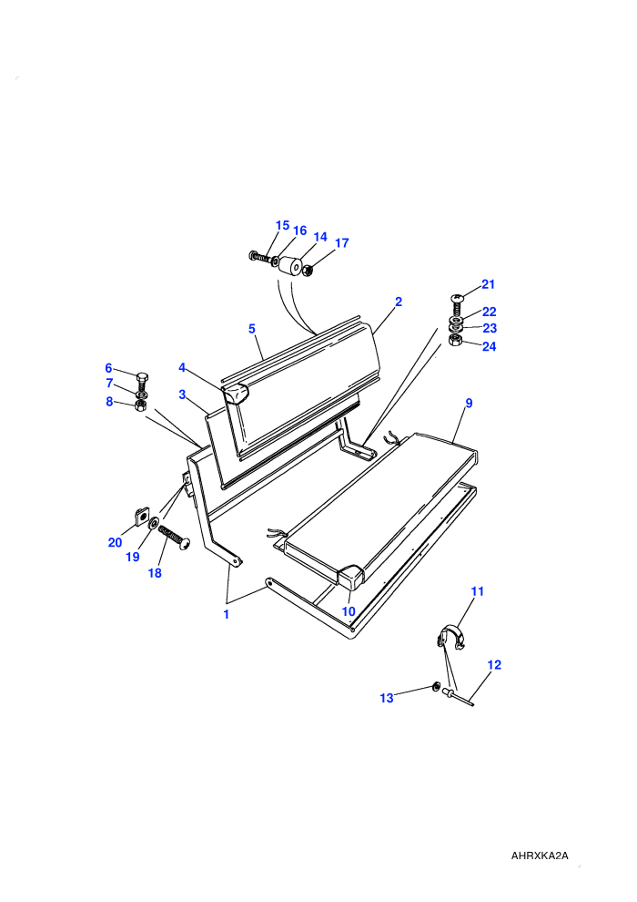 Rear Inward Facing-Two Seater Bench