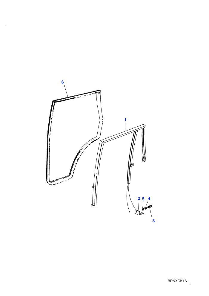 Rear Side Door Frame (4 Door Station Wagon)