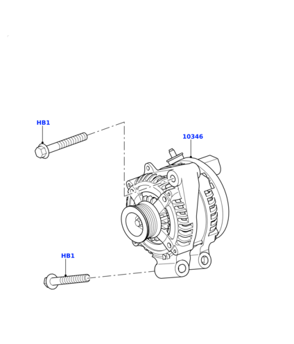 LR091107 LAND ROVER Генератор RRS/D4/RRN/VELAR 5.0L V8