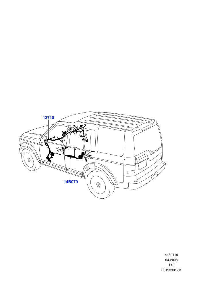 Electrical Wiring - Engine And Dash (Facia And Console)((V)TO9A999999 (V)FROM9A000001)