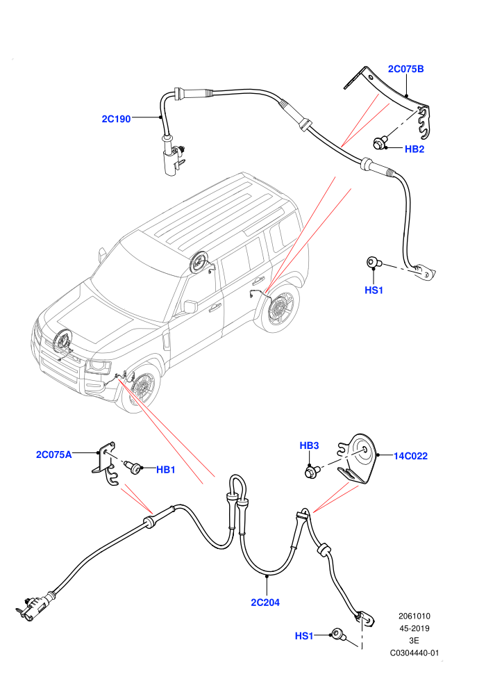 ABS Sensors (Less SV Model Spec)
