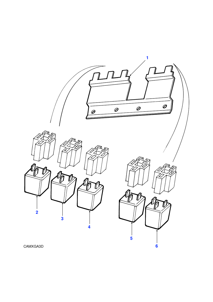 Relays-Behind Glove Box (RHD)