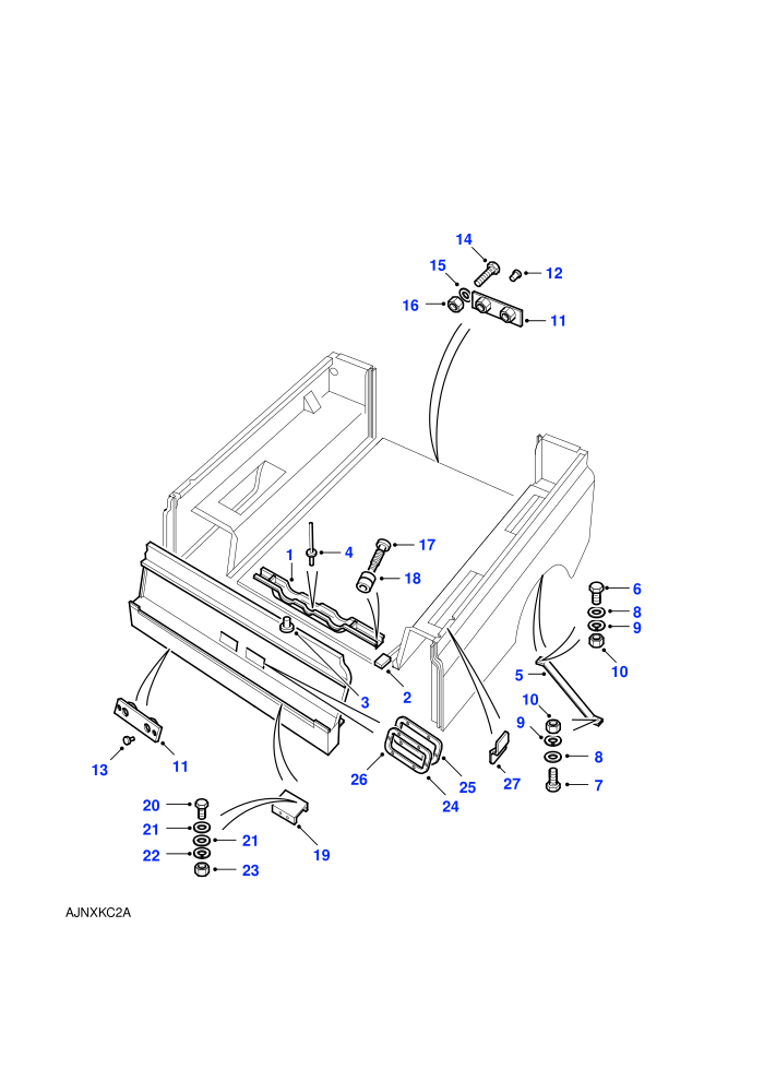Rear Body Lower - Mountings (110)
