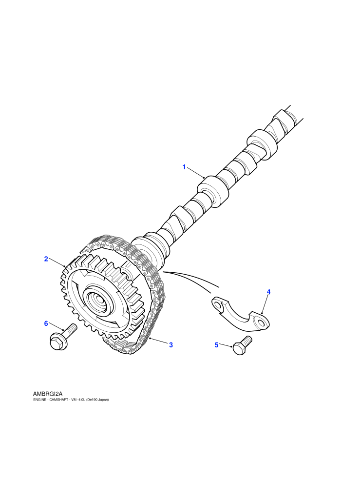 Camshaft (4.0L V8 L/R EFI Petrol)