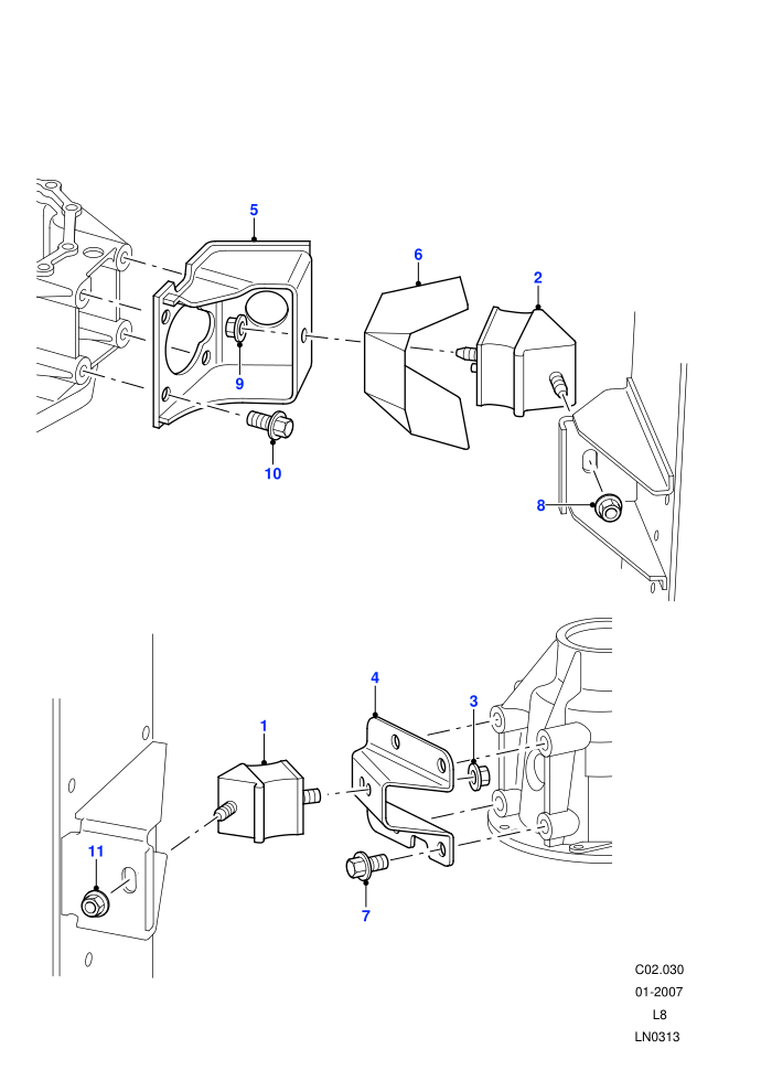 Transmission Mounting ((V)FROM7A000001)