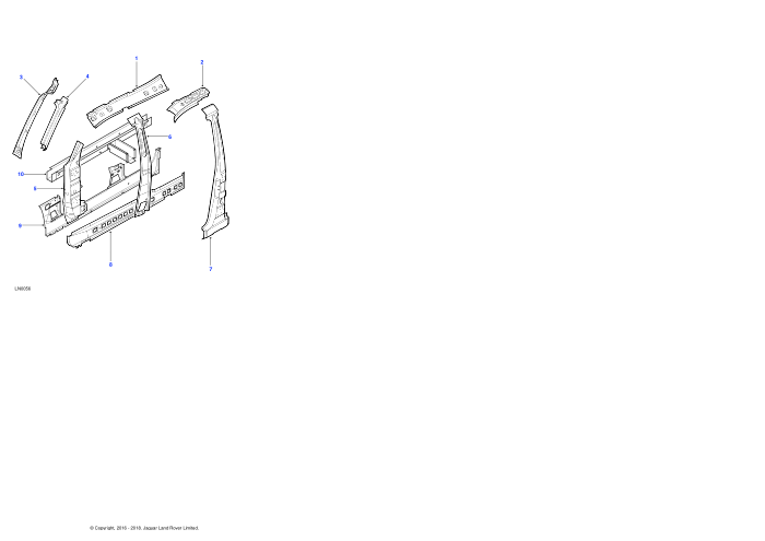 Front Inner Bodyside Panels (5 Door Station Wagon)