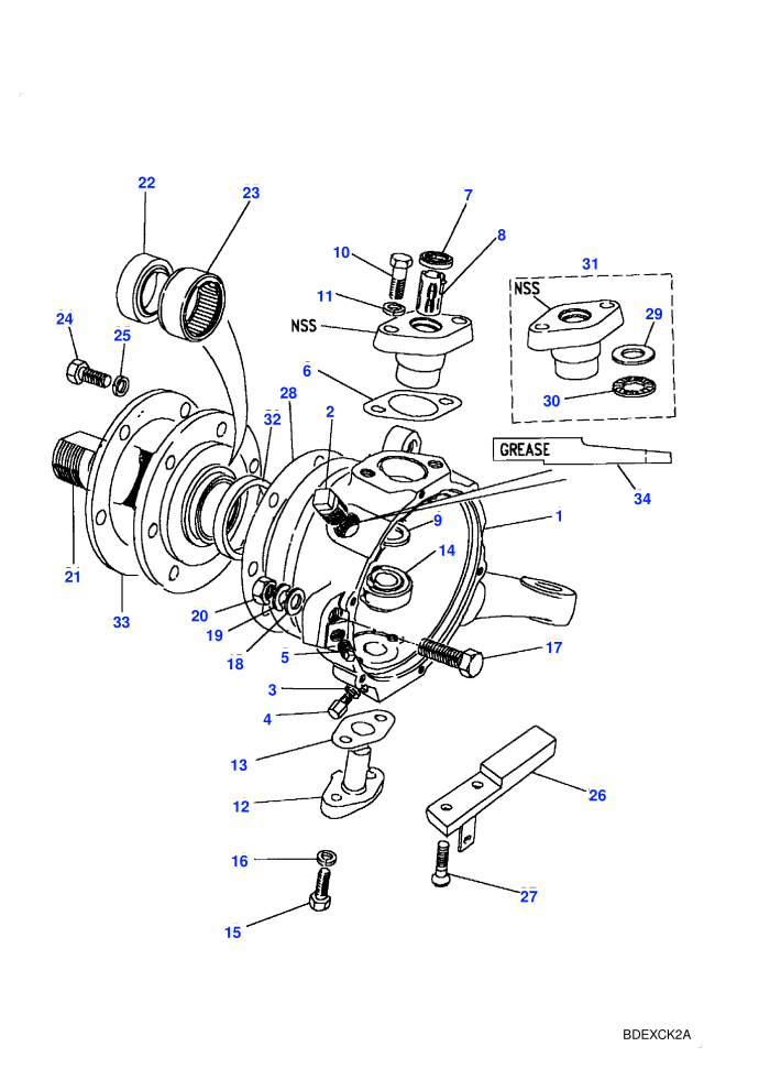 Swivel Pin Housing (4 Wheel Anti-Lock Braking System)