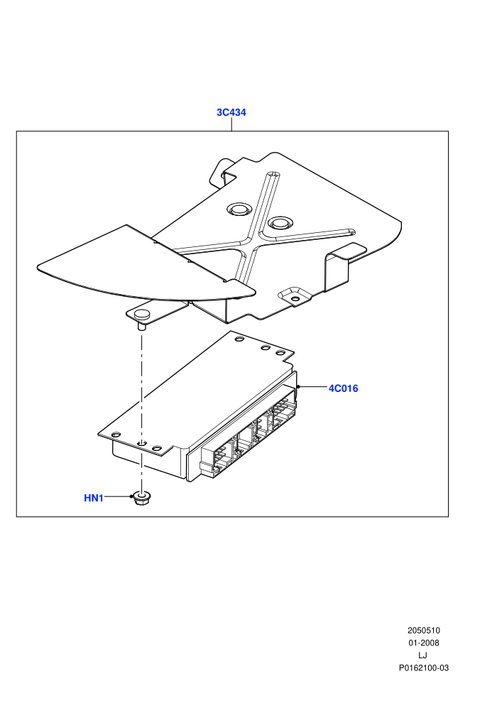 Rear Axle Modules And Sensors ((V)TO9A999999 (V)FROM7A000001)