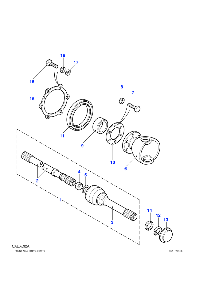 Drive Shafts (4 Wheel Anti-Lock Braking System)