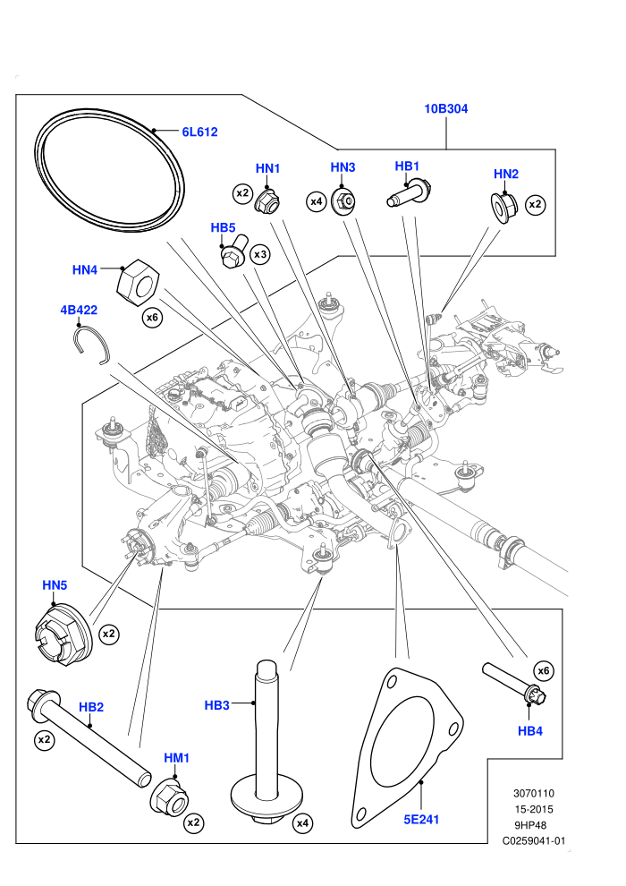 Transmission External Components (2.0L 16V TIVCT T/C 240PS Petrol,2.0L 16V TIVCT T/C Gen2 Petrol,9 Speed Auto AWD,Halewood (UK))