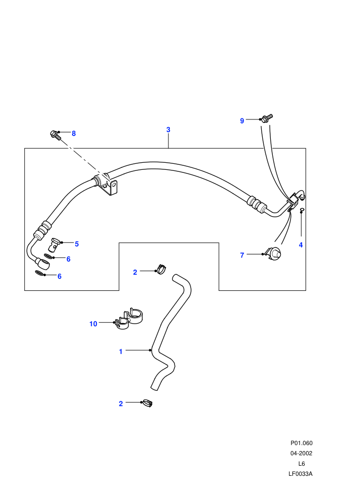 Hoses - Feed And Suction (M47 2.0L I4 16V Diesel,RHD)((V)FROM1A000001)