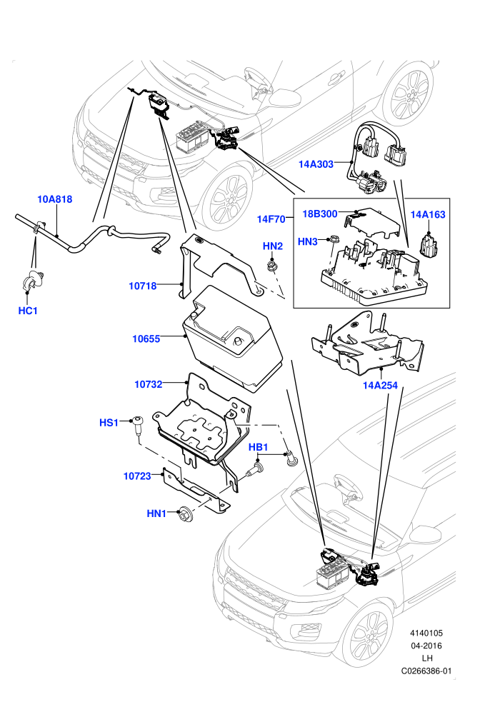 Battery And Mountings (Itatiaia (Brazil),Starter - Stop/Start System)((V)FROMGT000001)