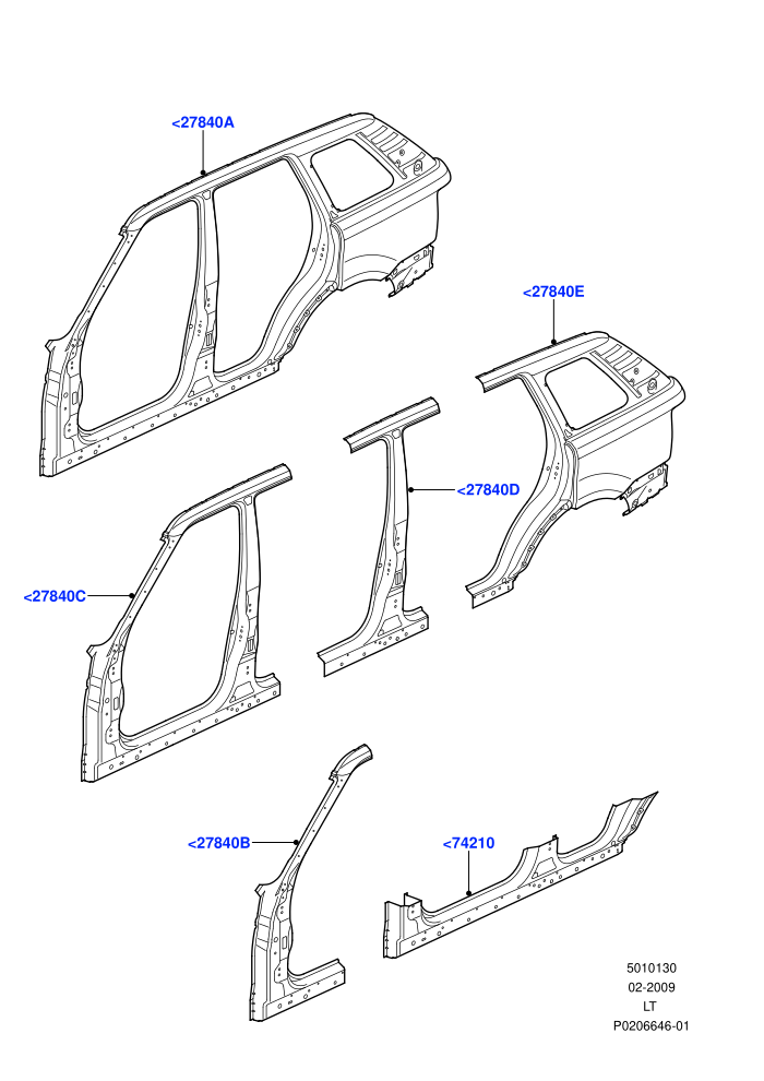 Side Panels - Outer (Cut Panels)((V)FROMAA000001)