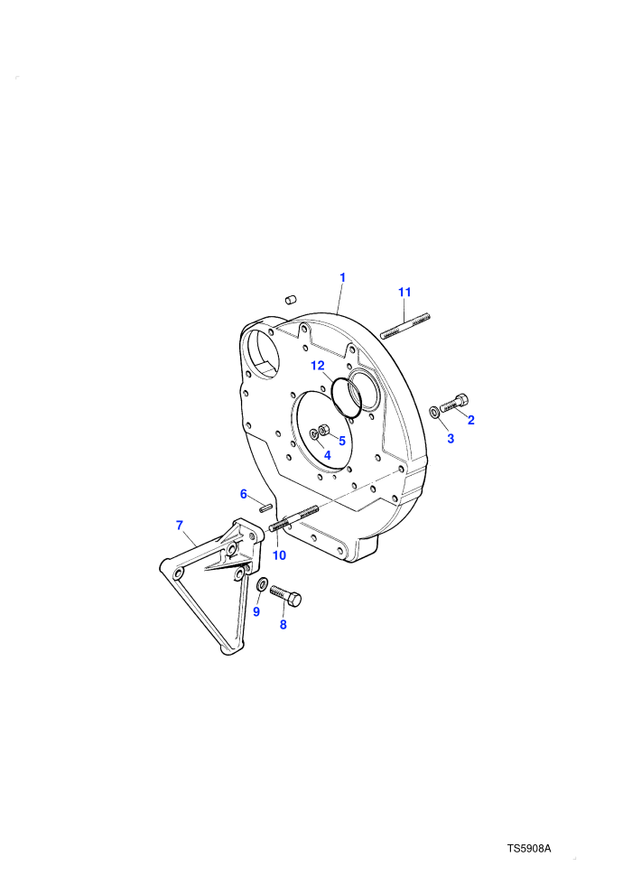 Flywheel Housing (2.4L 4 Cyl VM Turbo Diesel)