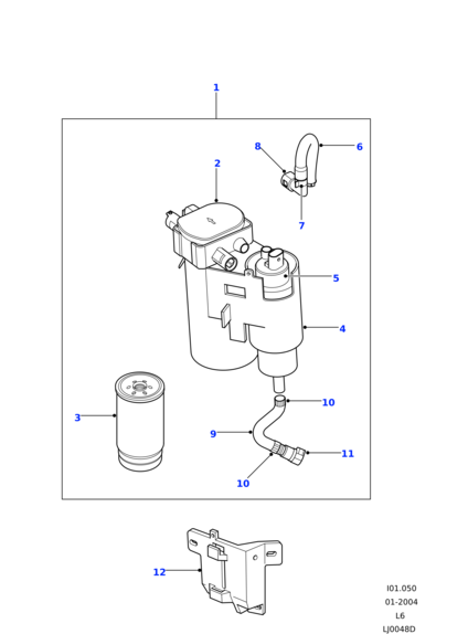 MUN000010 MAHLE Фильтр топливный R75/FR