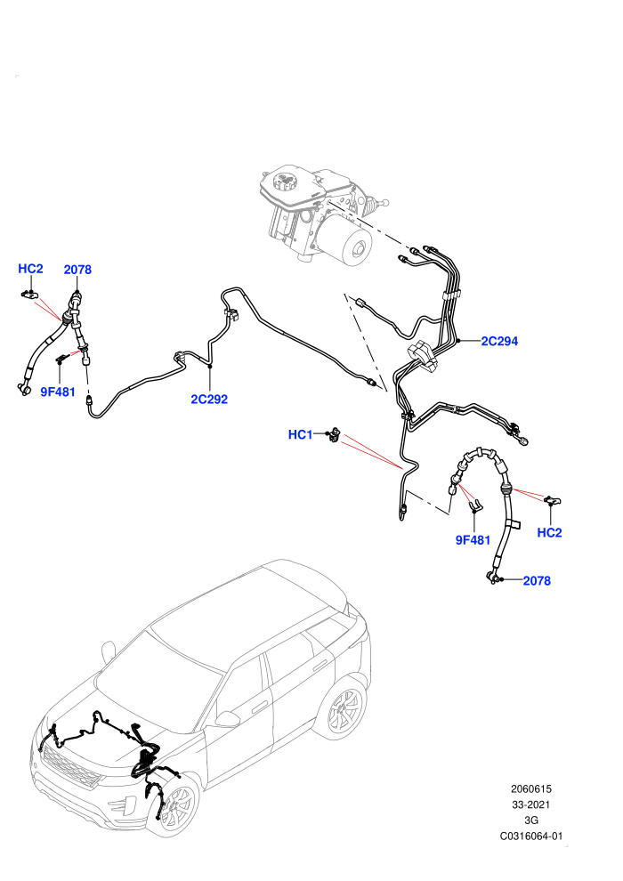 Front Brake Pipes (Changsu (China),Electric Engine Battery-PHEV)