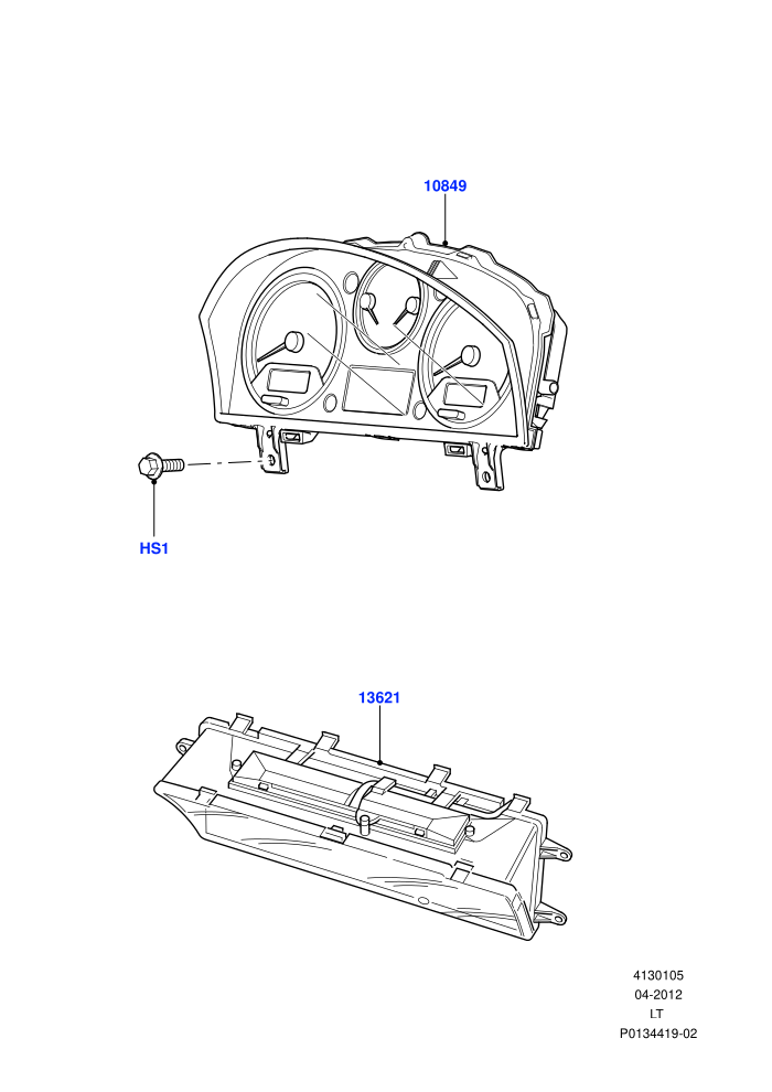 Instrument Cluster ((V)TO9A999999)