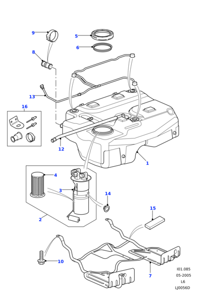 WFL000010 LAND ROVER Фильтр топливный бензонасоса 1,8/2,5