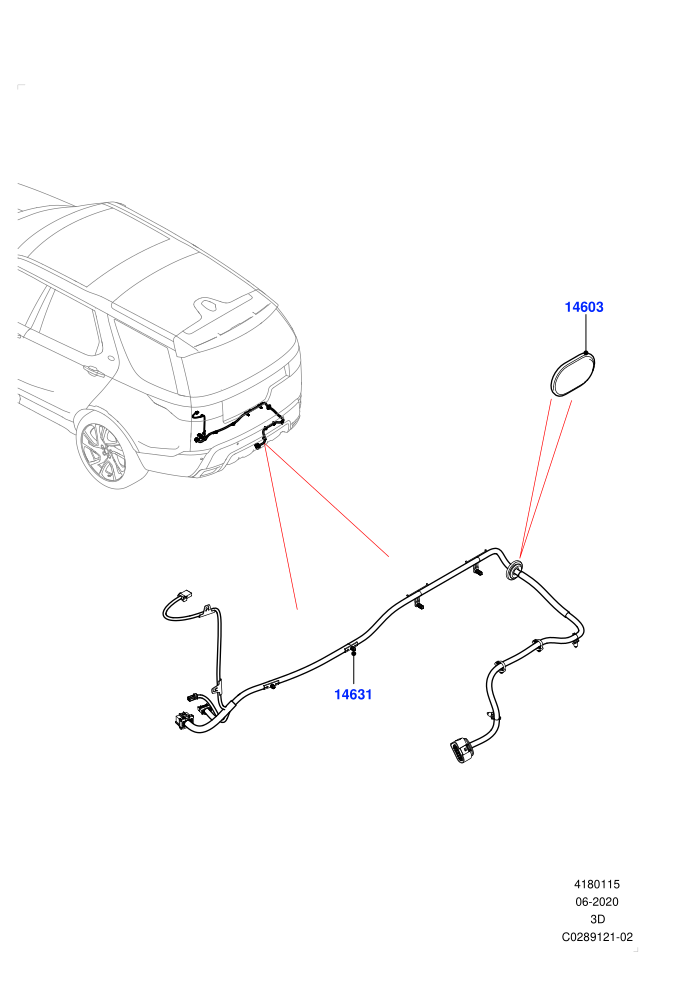 Electrical Wiring - Body And Rear (Nitra Plant Build,Towing)((V)FROMK2000001)