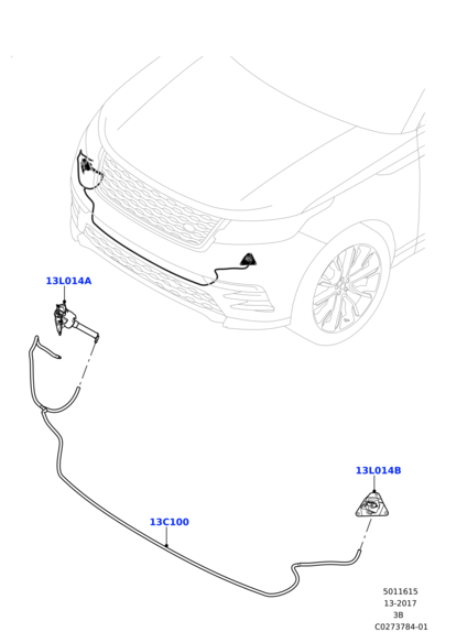 LR102049 LAND ROVER Форсунка омывателя фар правая VELAR