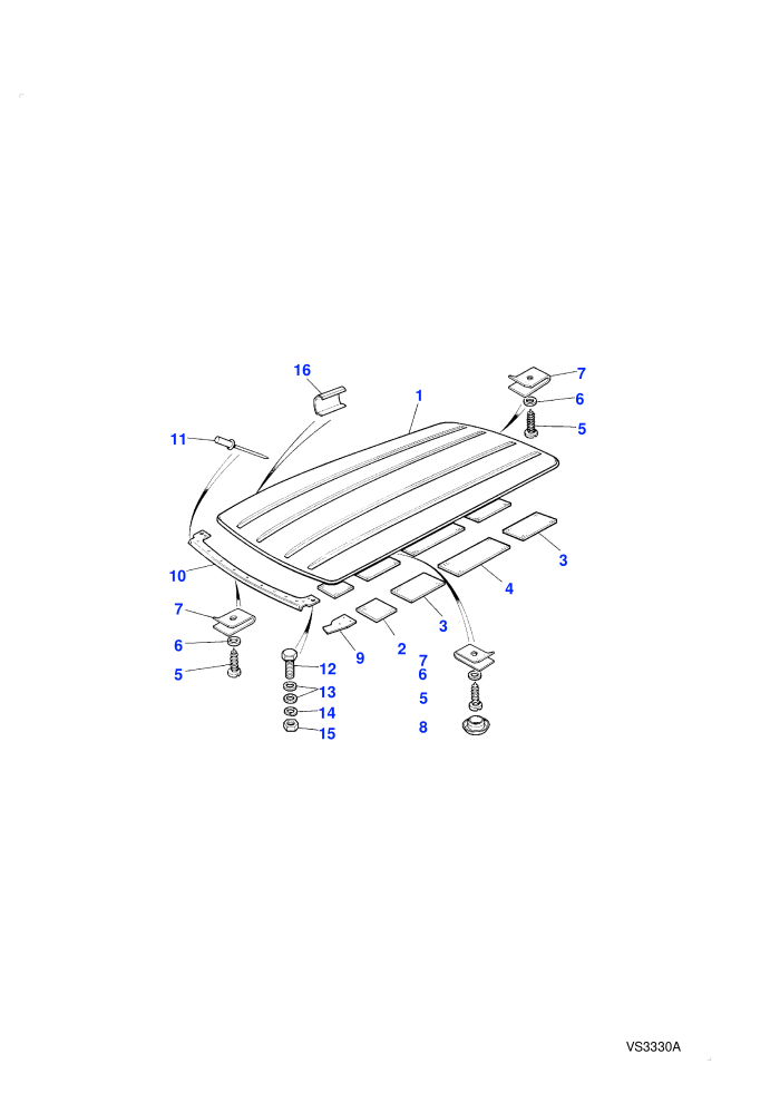 Roof Assembly (Less Sun Roof)