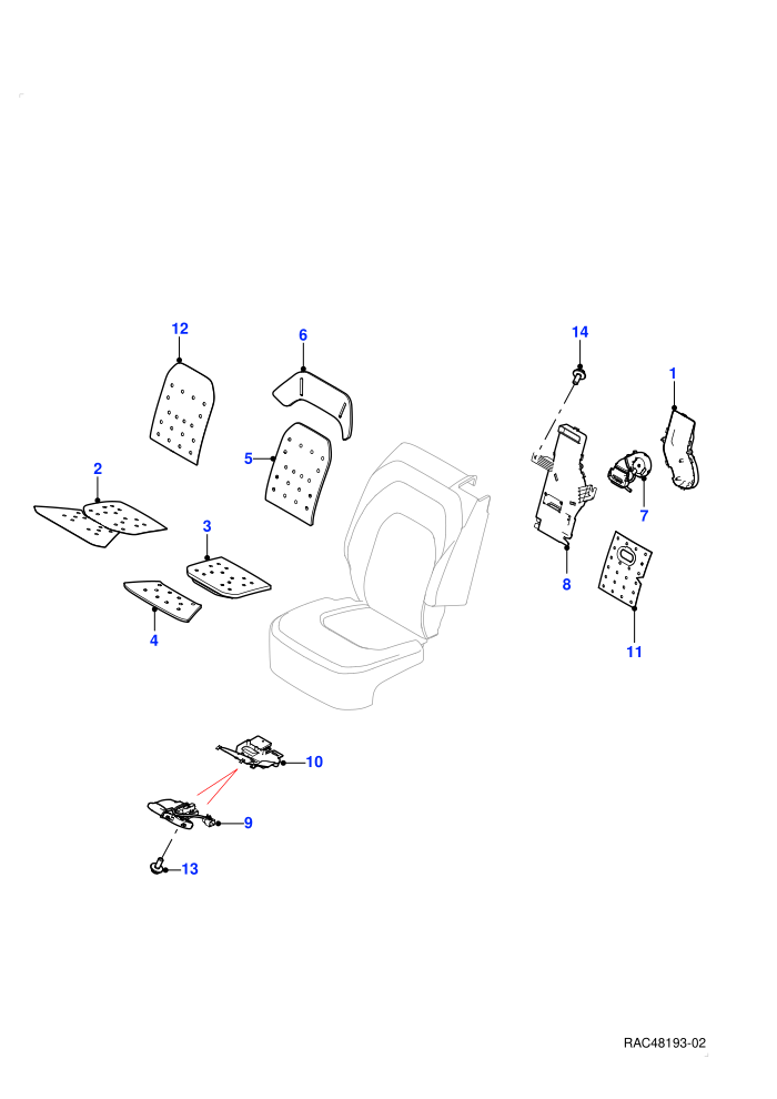 Rear Seat Pads/Valances & Heating (Heated And Cooled Rear Seats,With 2 Rear Small Individual Seats)(Heating)((V)FROMS2000001)