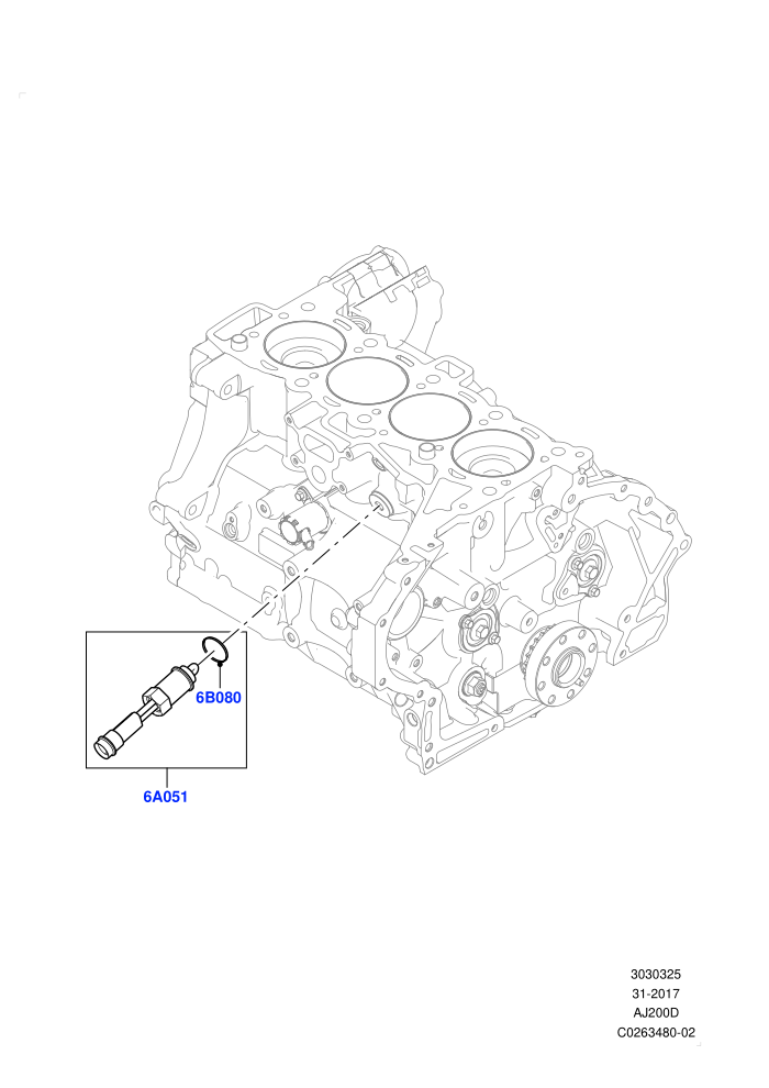 Engine Heater (2.0L I4 DSL HIGH DOHC AJ200,2.0L I4 DSL MID DOHC AJ200,Halewood (UK))((V)FROMGH000001)