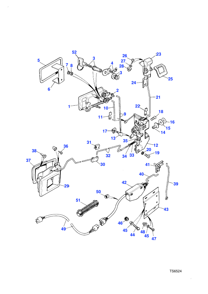 Door Locks Front - Non Heated (4 Door Station Wagon)