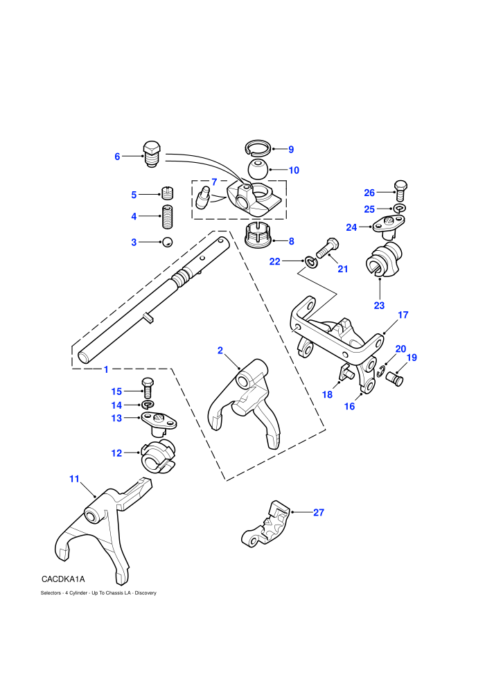 Selectors & Forks (4 Cylinder,Manual Transmission)
