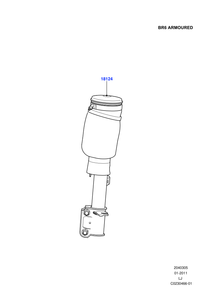 Front Suspension Struts And Springs (With B6 Level Armouring)((V)FROMAA000001)