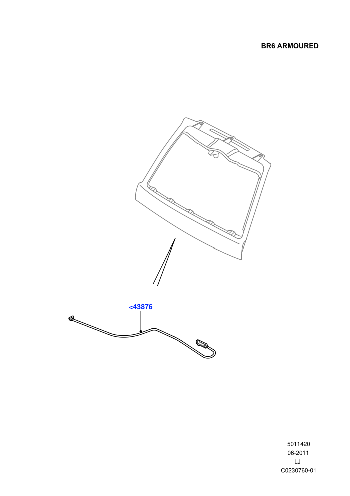 Luggage Compt/Tailgte Lock Controls (With B6 Level Armouring)((V)FROMAA000001)