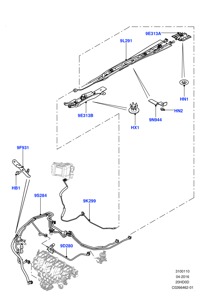 Fuel Lines (2.0L 16V TIVCT T/C 240PS Petrol,Itatiaia (Brazil))((V)FROMGT000001)