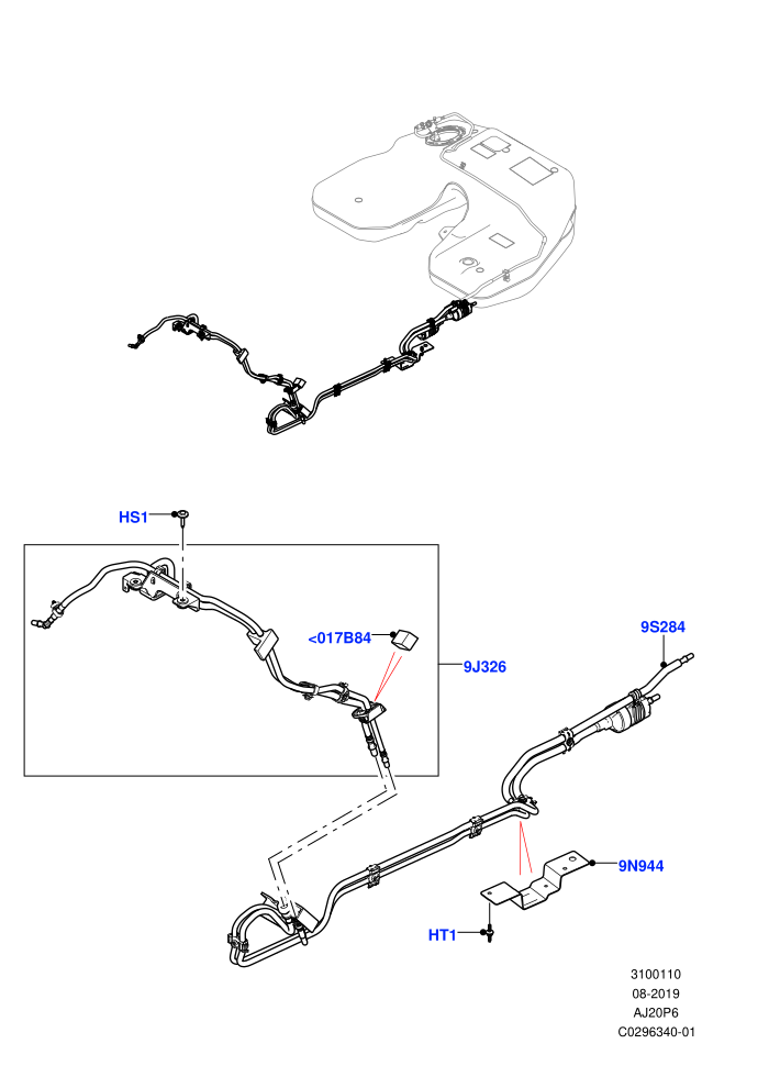 Fuel Lines (3.0L AJ20P6 Petrol High)((V)FROMKA000001)