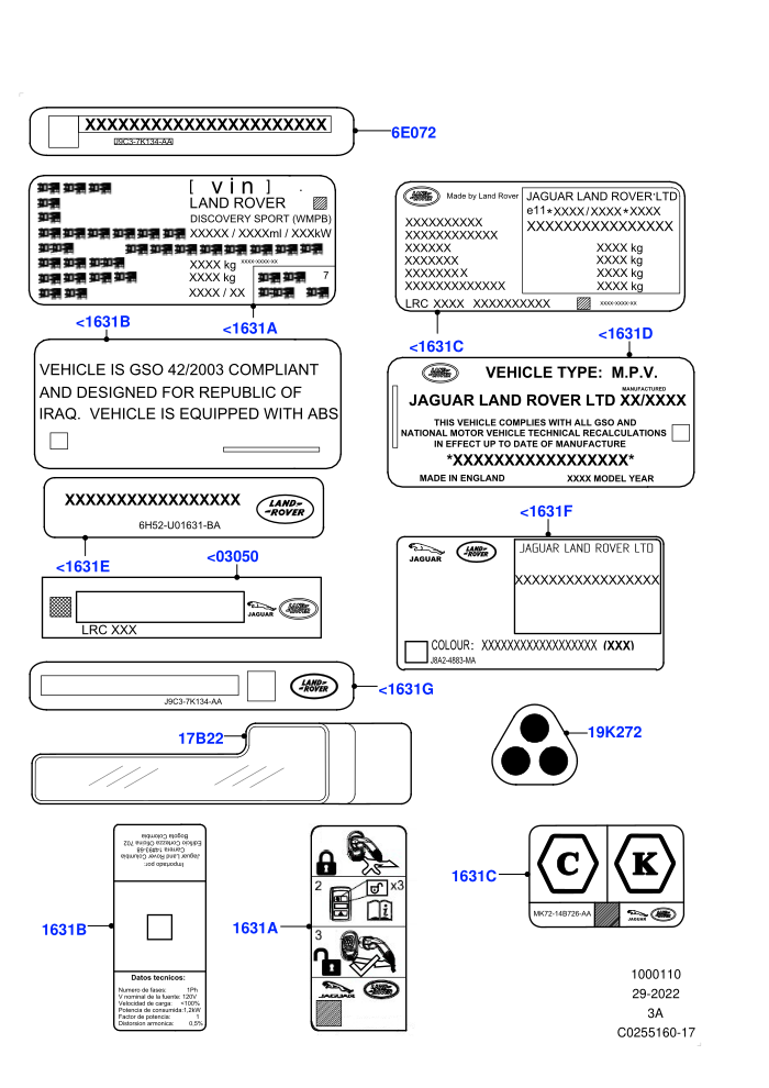 Labels (Halewood (UK),Halewood Plant)(Information)