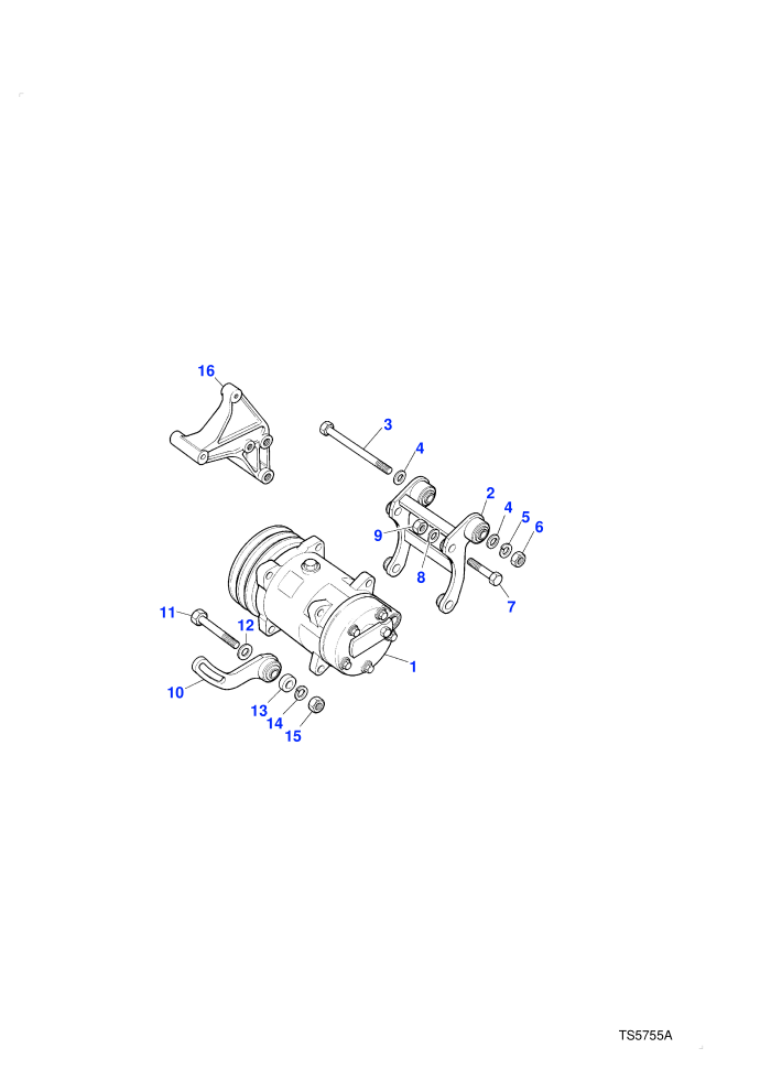 Air Conditioning Compressor (2.4L 4 Cyl VM Turbo Diesel,With Air Conditioning)