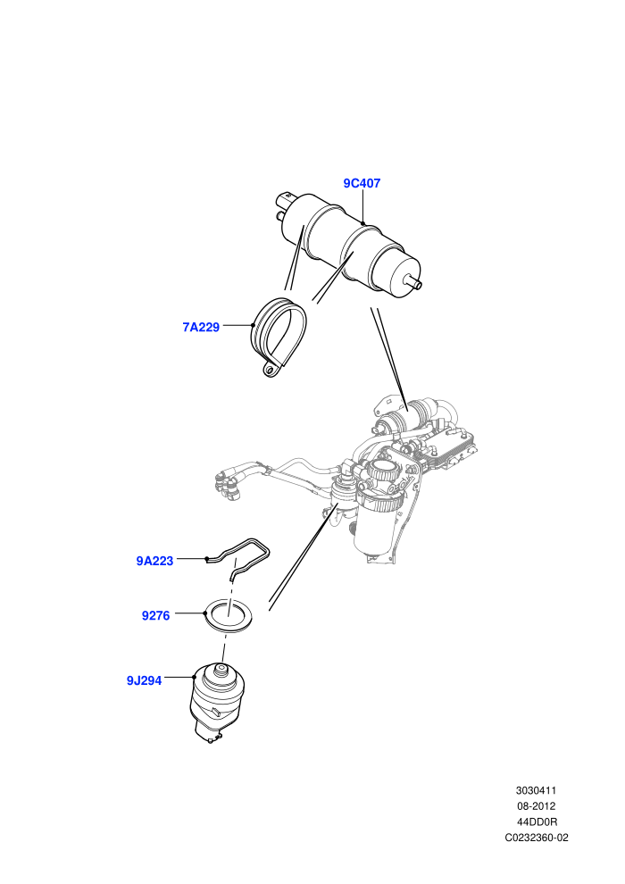 Fuel Pump - In Line (4.4L DOHC DITC V8 Diesel)((V)FROMBA000001)