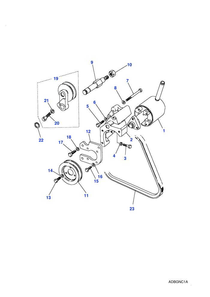 Power Steering Pump-Adwest (2.5L 4 Cyl NA L/R Diesel)
