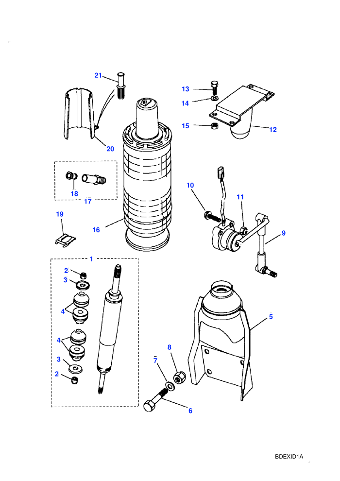 Air Springs & Dampers-Front (With Air Suspension)