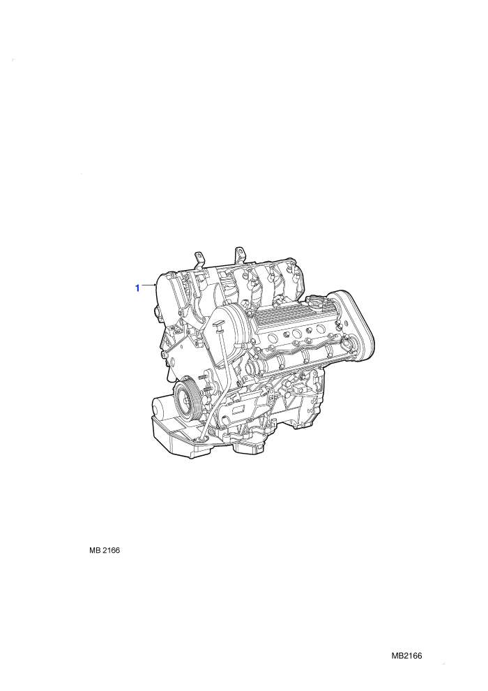 Stripped Engine (2.5 KV6 Petrol,Automatic Transmission)