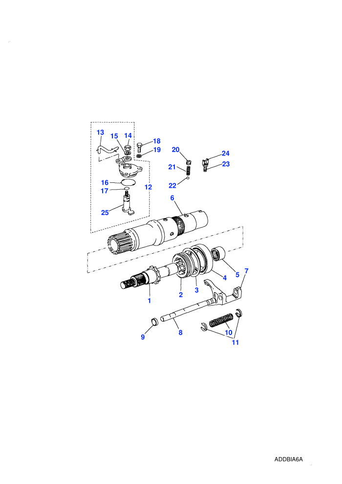Front Output Shaft-13D