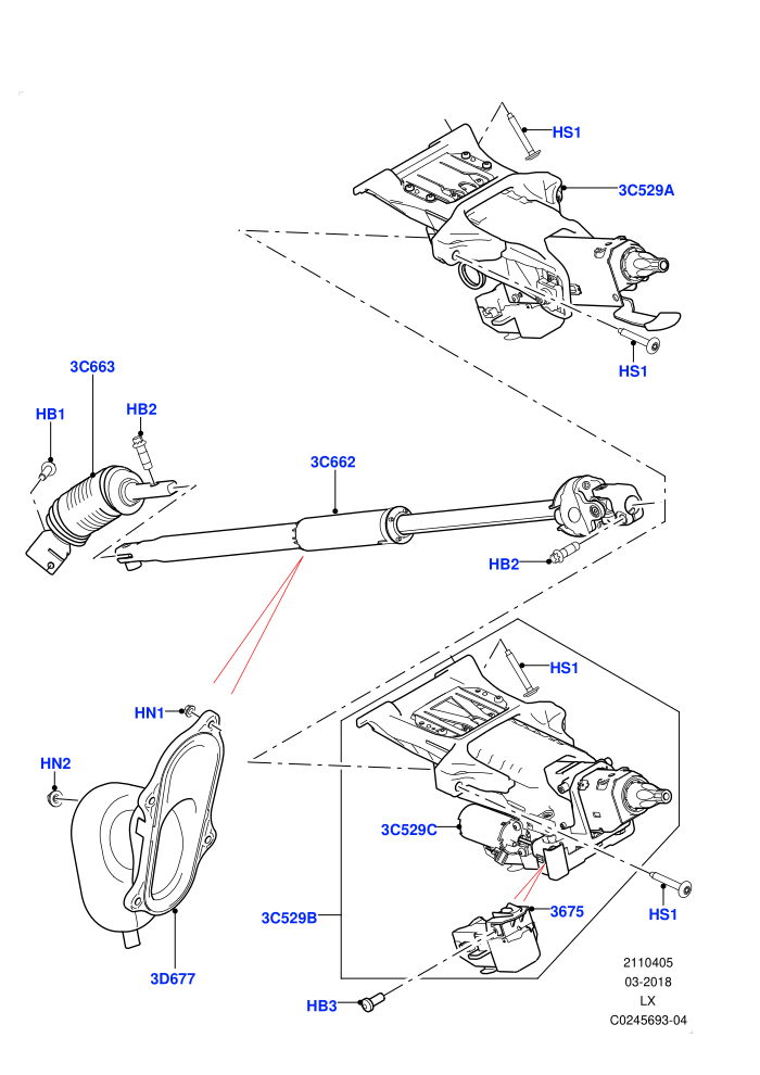 Steering Column ((V)TOGA999999)