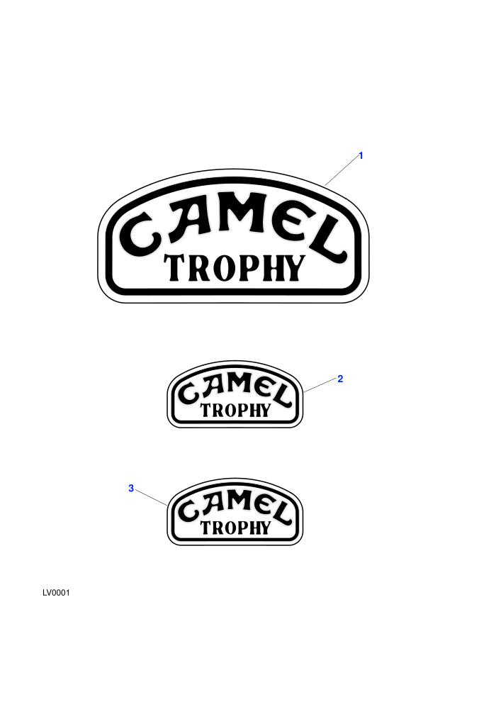 Badges & Decals-Camel Trophy