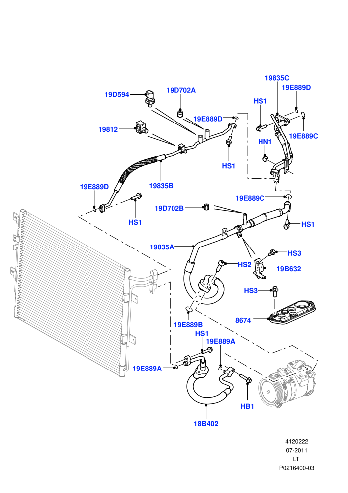 Air Conditioning System (3.6L V8 32V DOHC EFi Diesel Lion)((V)FROMAA000001)