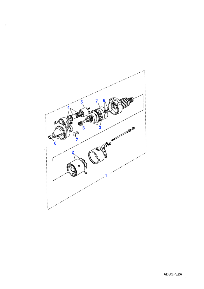 Starter Motor-Lucas-Type M47 (2.5L 4 Cyl NA L/R Diesel)