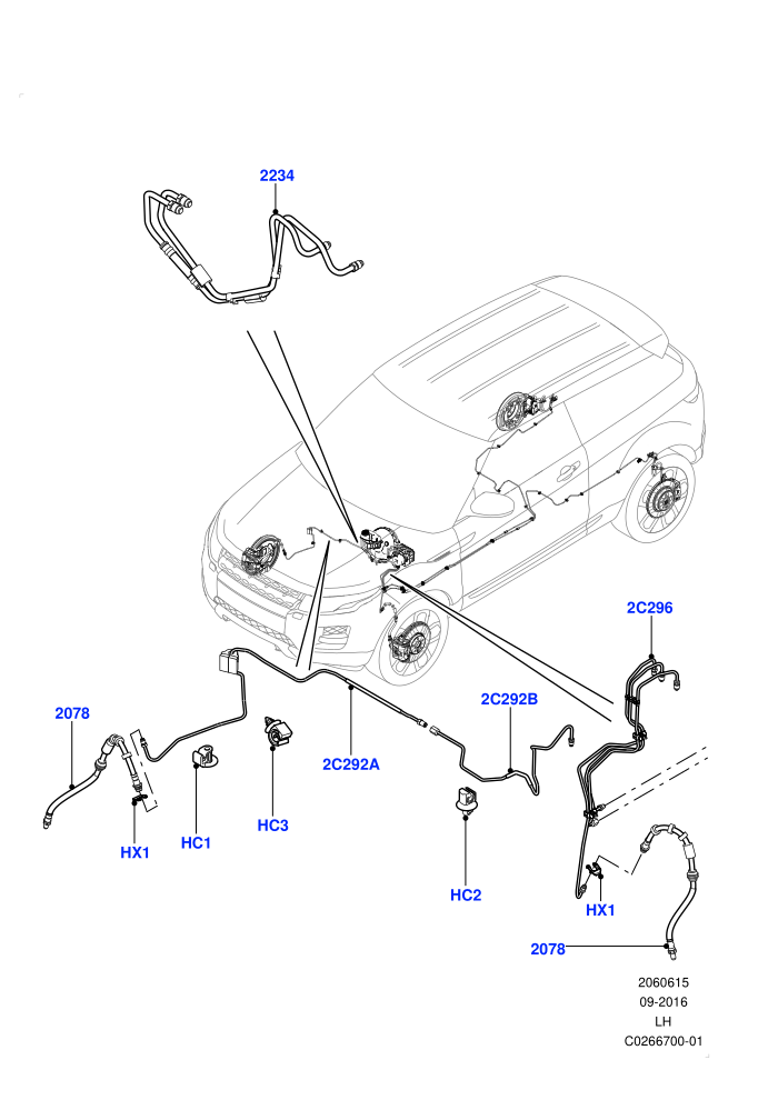 Front Brake Pipes (Itatiaia (Brazil),LHD)((V)FROMGT000001)